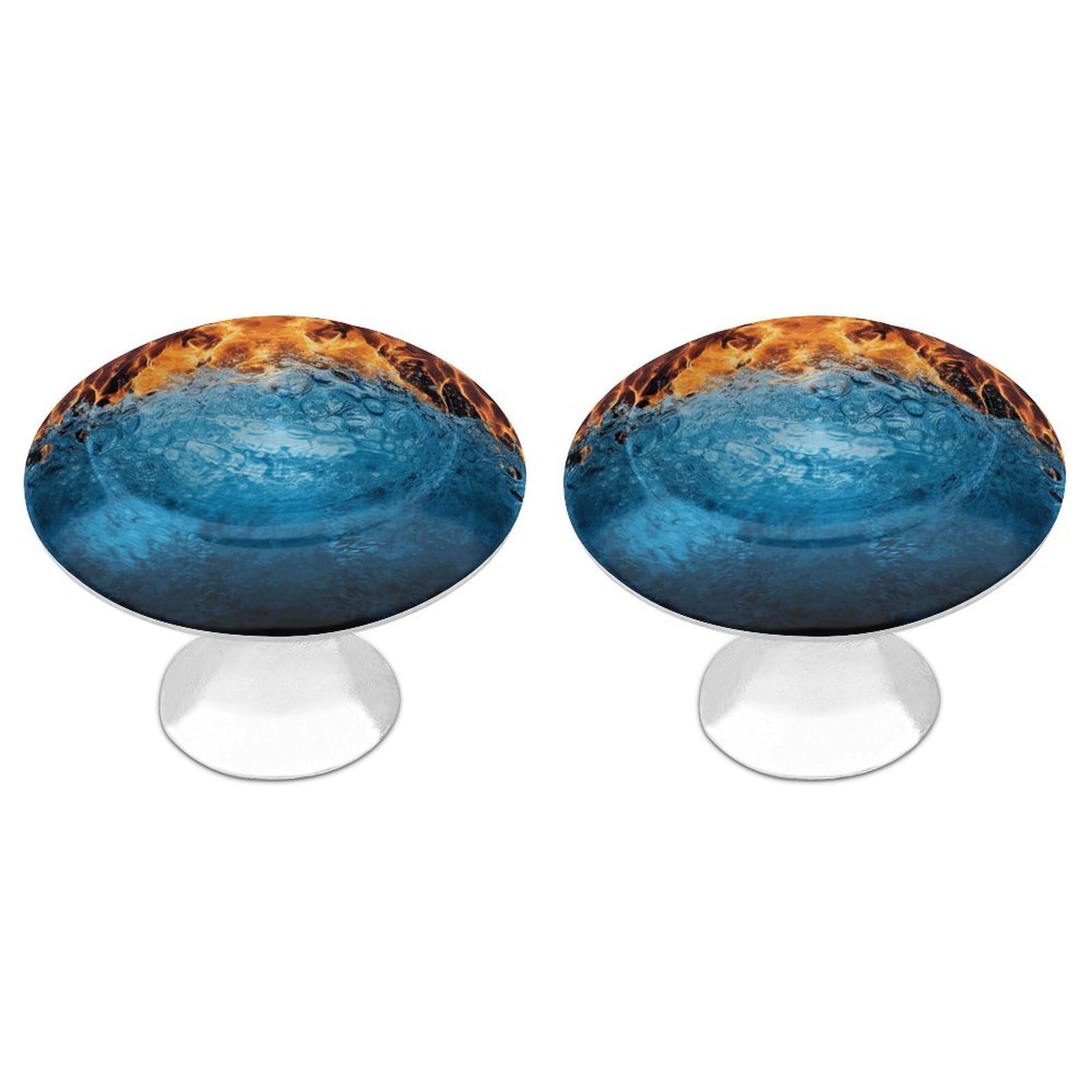 Btcowzrv Style Ice Fire 2 Pack Cabinet Knobs Drawer Pulls