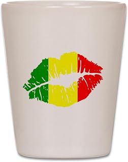 CafePress Mali Flag Country Native Ancestry Pride Unique and Funny Shot Glass