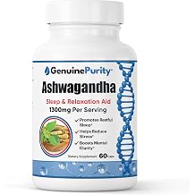 Organic Ashwagandha Supplement - 60 Vegan Capsules of Ashwagandha Root Extract with Black Pepper for Better Absorption - Support Relaxation, Calm Mood & Sleep Quality