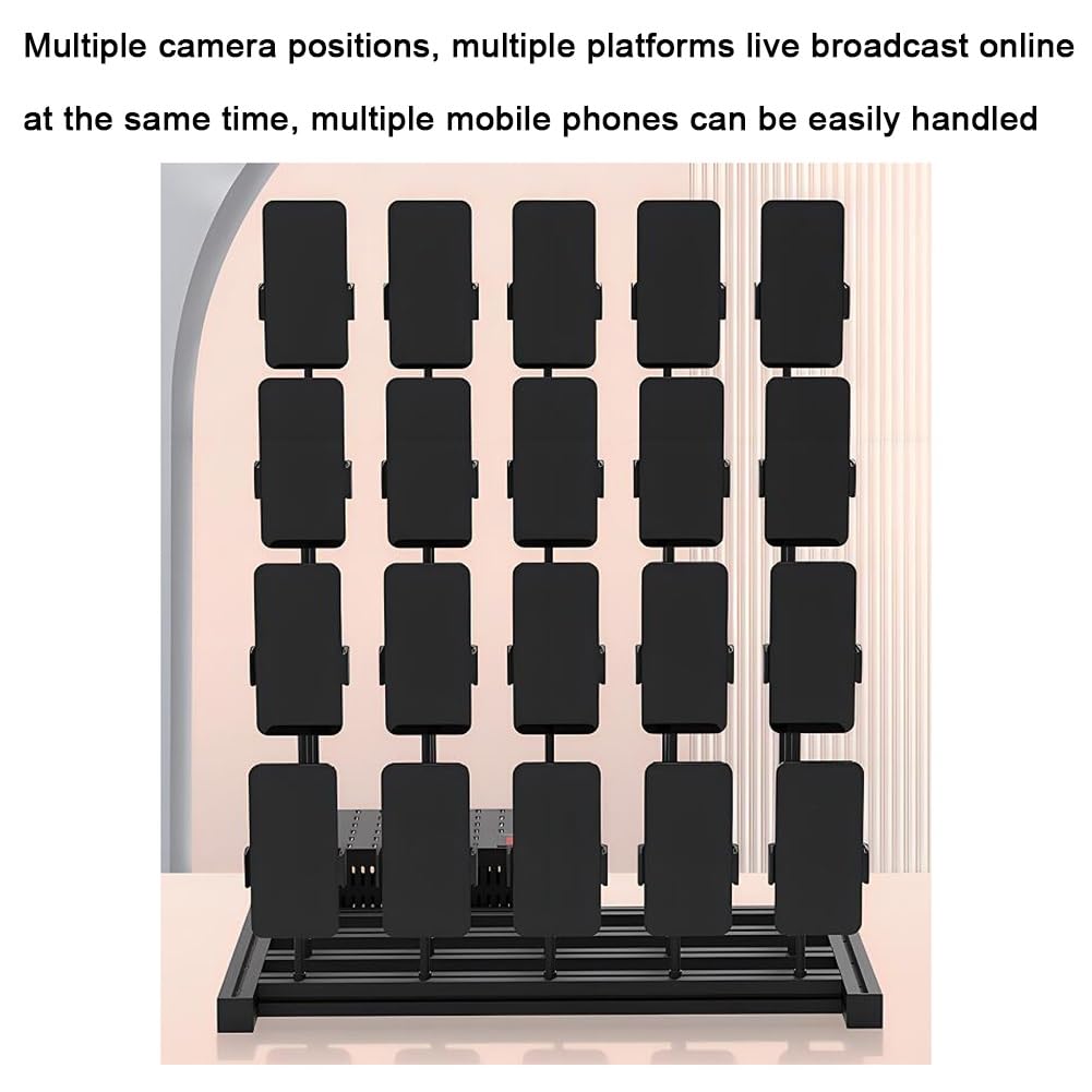 Soporte giratorio de 360° para teléfono móvil, soporte ajustable para transmisión en vivo para videos y lectura