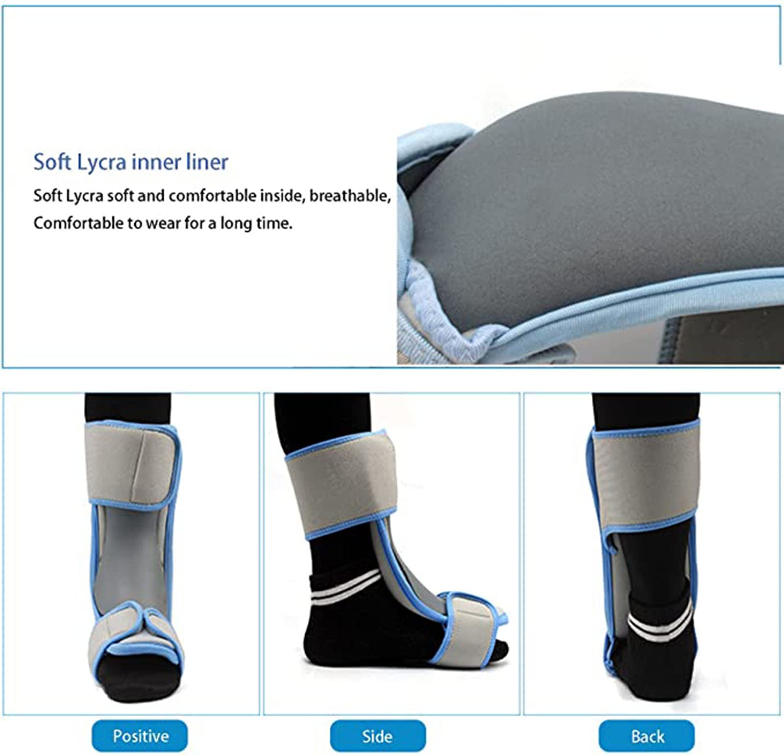 Ortesis De Pie Caído, Soporte De Tobillo Ajustable para Pie Caído, Tendinitis De Aquiles, Fascitis Plantar, Accidente Cerebrovascular, Lesión Nerviosa, Alivio De La Presi,Left-L/XL