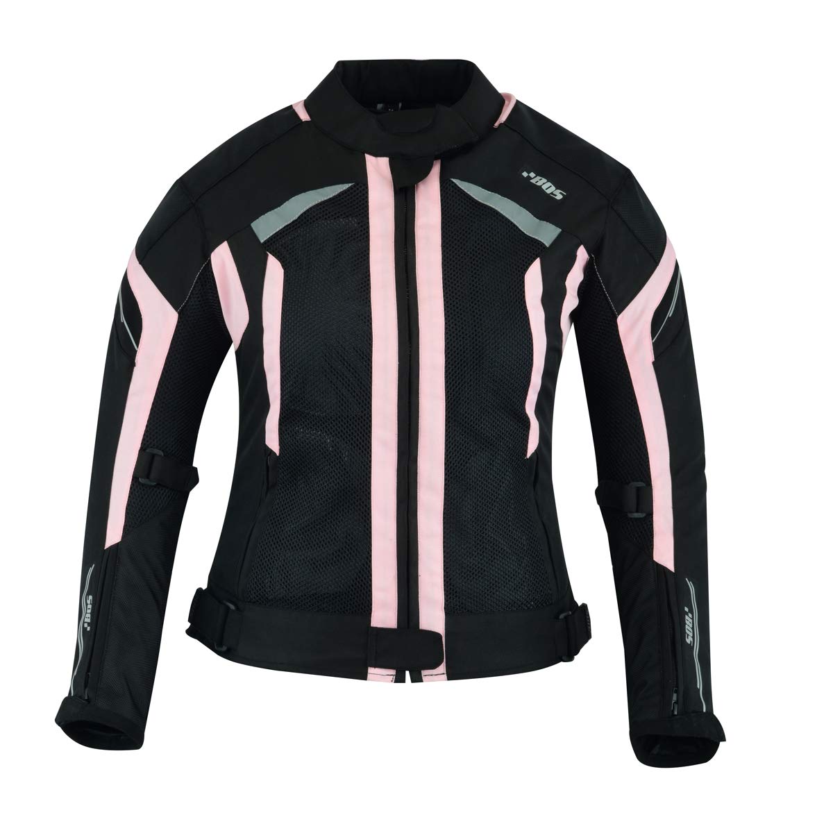 DAMEN MOTORRADKOMBI JACKE + HOSE + HANDSCHUHEN - BIKE MOTORRAD ROCKER TOURING in verschiedenen farben (M, Schwarz Rose)