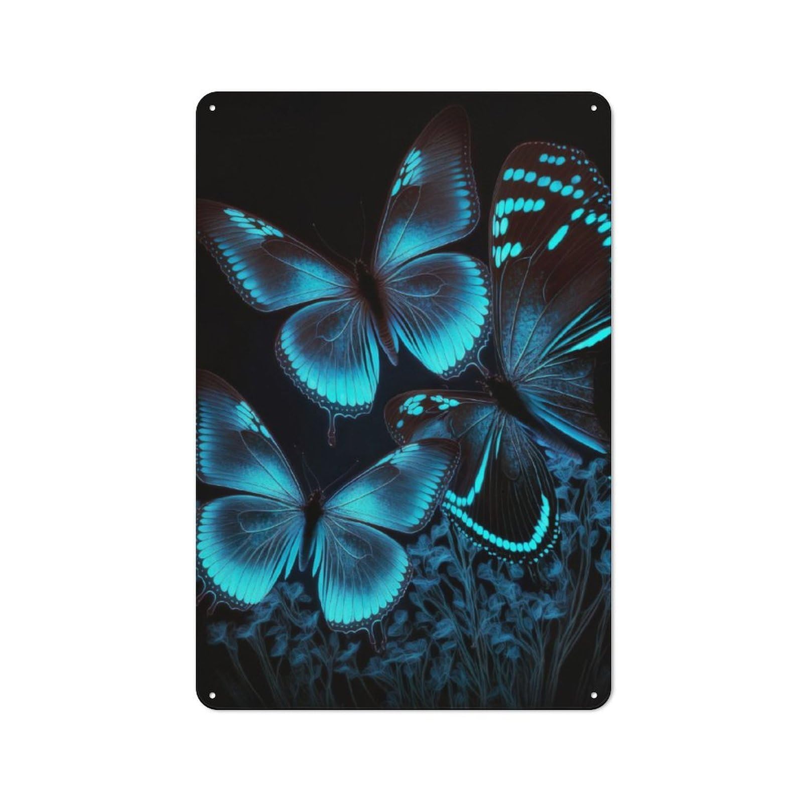 Junmoney Wings Of Wonder Metal Plaque 30X20cm With For Workshop Wall, Retro Decor, For Garage, Workshop And Man Cave Decoration