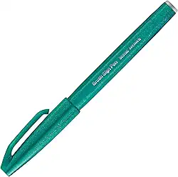 Pentel Caneta Pincel Brush Sign Pen Verde Turquesa SES15C-D3PB