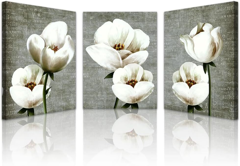 Lapremoly Lienzo decorativo de pared para dormitorio, decoración de pared moderna para sala de estar, gris, verde, estilo vintage, pintura de pared,