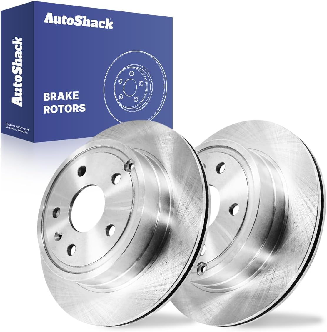 AutoShack Rear Vented Brake Rotors 2-PC Set Replacement for 2010-2017 Chevrolet Equinox 2010-2017 GMC Terrain 11.93" (302.9 mm)