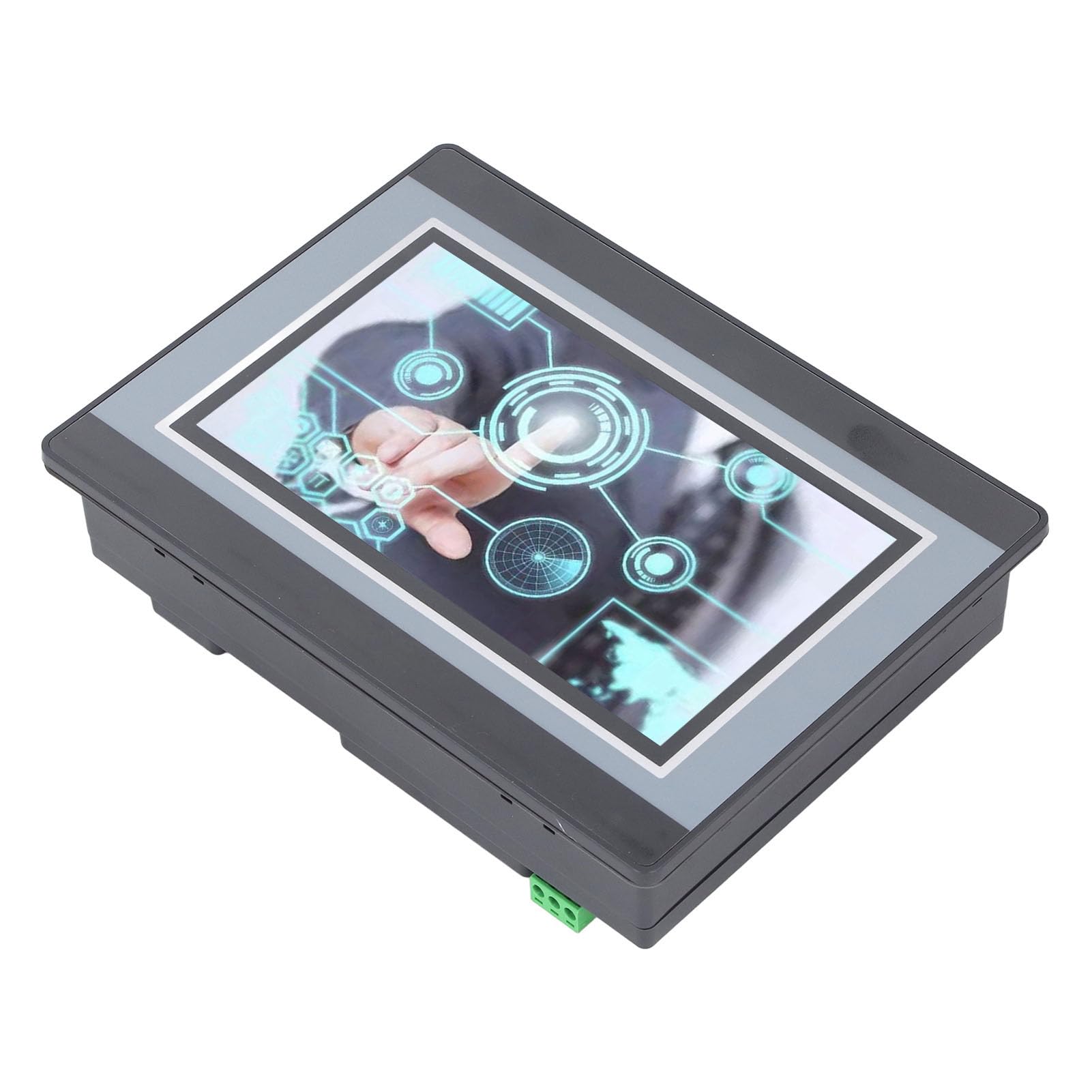 Controlador Lógico Programable, Pantalla Táctil TFT LCD de 7 Pulgadas HMI PLC Todo en con Procesador ARM9 de 32 Bits, Conteo de Alta Velocidad y Salida de relé 12 en 8 Salidas, Kit de