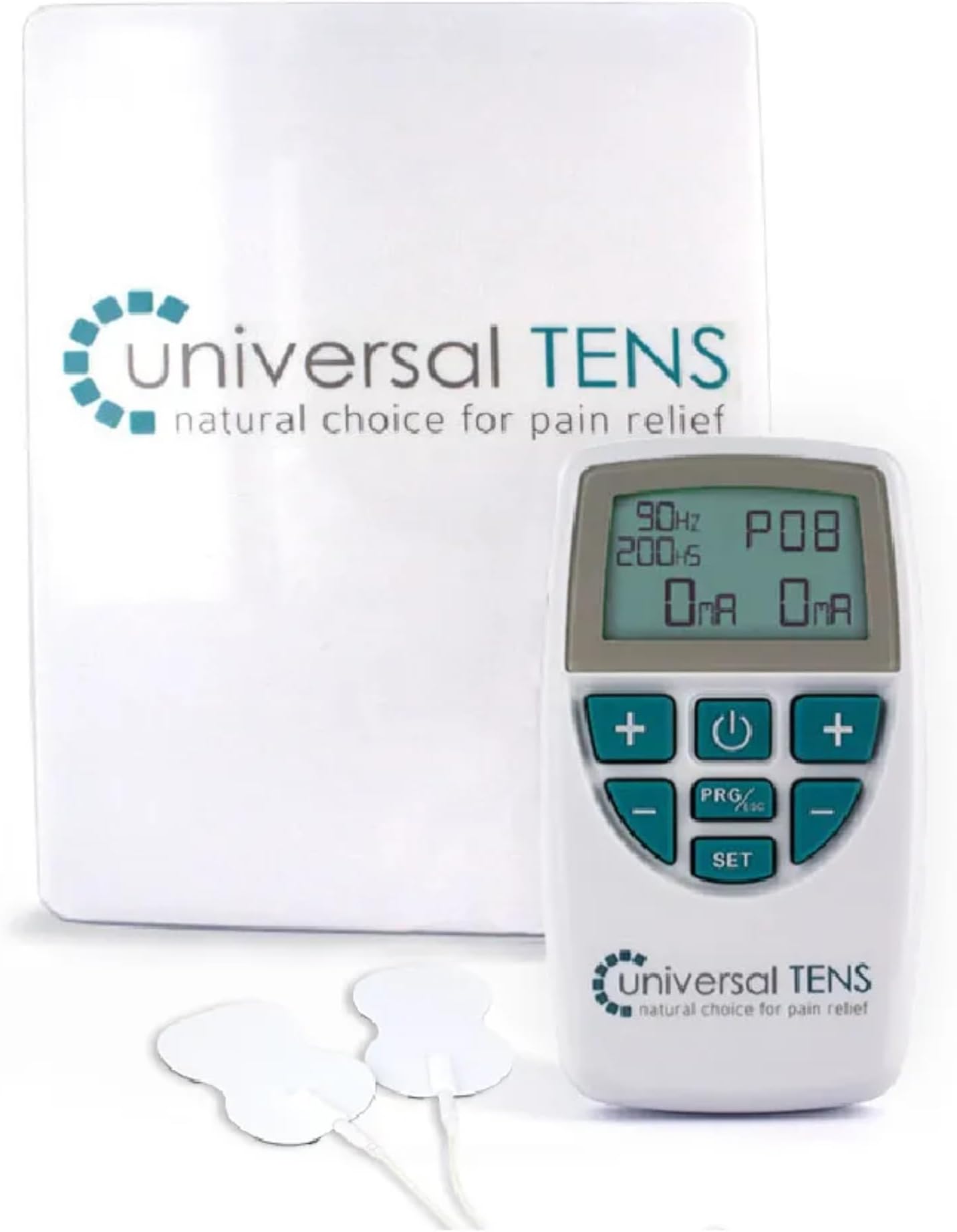Dual Channel TENS Machine | 20 Reusable Electrodes, 11 Pre-Set & 3 Custom Programmes | Drug-Free Pain Relief for Chronic & Post-Operative Pain | UK Made TENS Unit