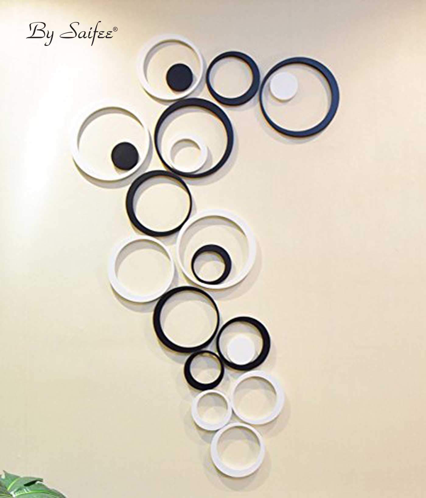 Saifee Acrylic Flowers Wall Sticker, Black White (B07VQKFVYP) Amazon Price History, Amazon Price Tracker