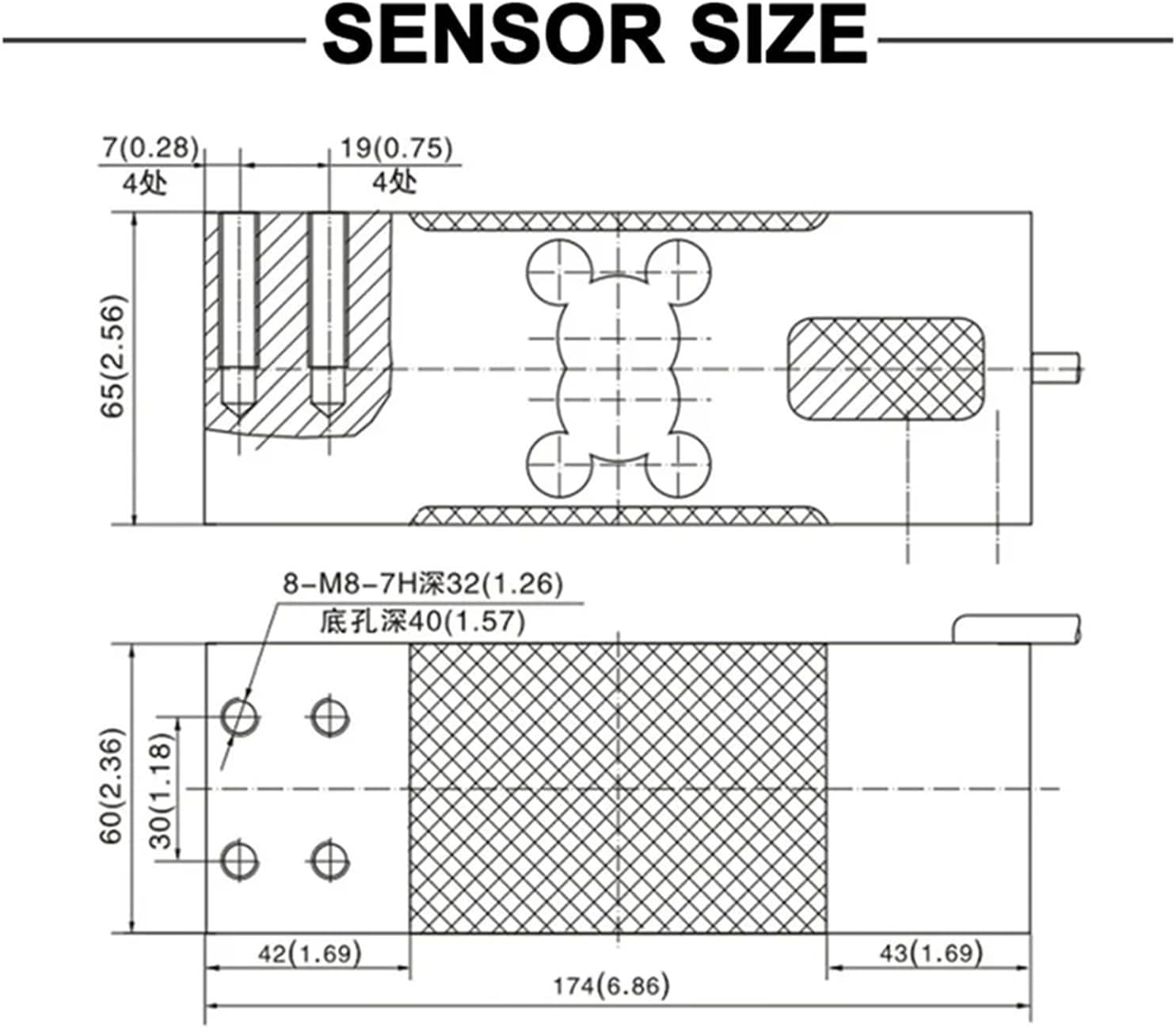 L6G Weighing Sensor Single Point Load Cell Electronic Pricing/Platform/Packaging Scale Batching Scale Sensor Aluminum(150kg)