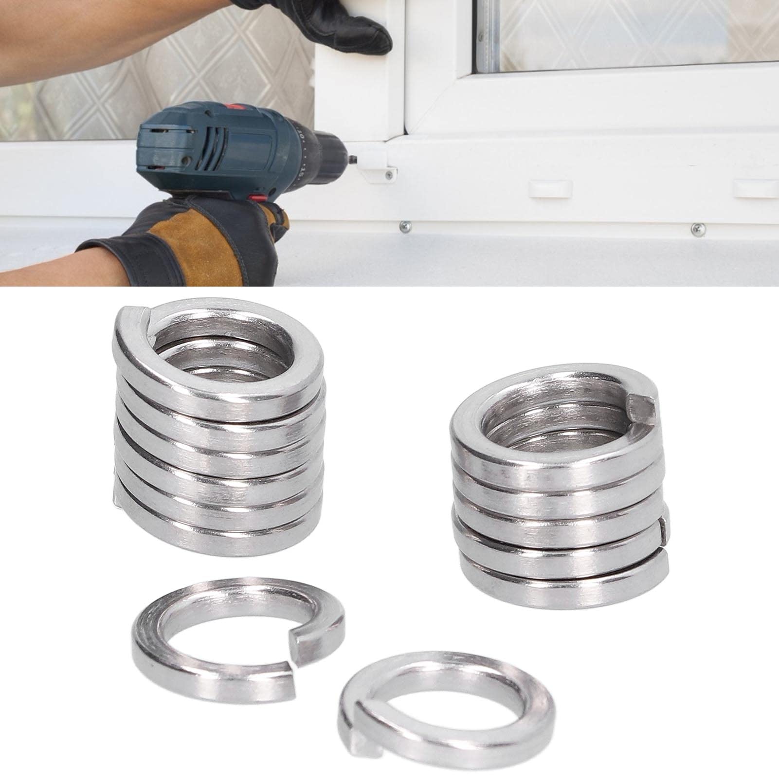 Rondelle A Blocchi A Molla 150 Pc Kit Di Assortimento A2 In - Foto 6