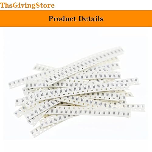 Miniatura 4 de Kit surtido de condensadores SMD 1206, 720pcs 36values x 20pcs 1pF-10uF SMD Micro condensador Muestras Kit, componentes electrónicos de