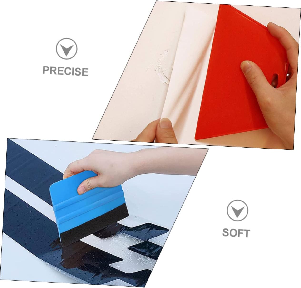 Sosoport 1Set Automotive Tint Tool Kit for Window Film Application Versatile Vinyl Wrap Tools for DIY Professional Use Efficient Squeegee for Car Home Tinting