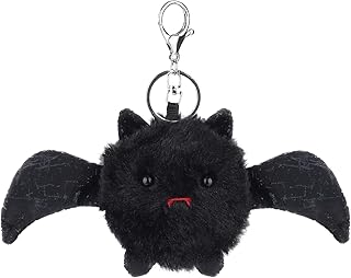 Apricot Lamb Cute Toys Plush Halloween Bat Stuffed Animal Soft Keychain for Kids Bag, Purse, Backpack, Handbag (Black Bat，4 Inches)