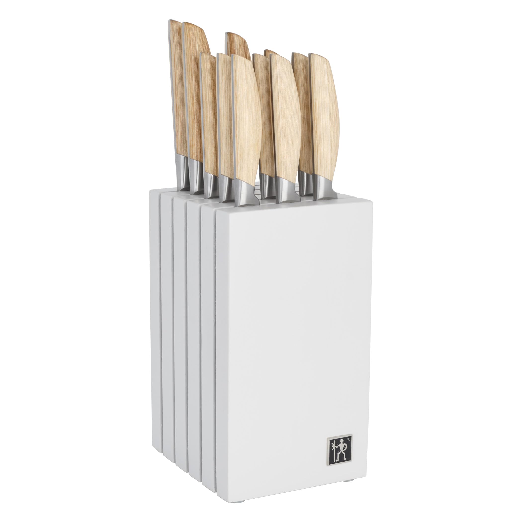 Amazon.com: Henckels Pakka Wood Handles 13 piece Knife Block Set