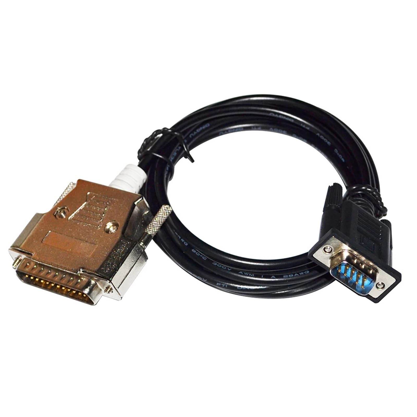 BIVOO Kabel adaptera RS232 DB9 9-pinowy męski na DB25 męski do kabla komunikacyjnego (5 m)