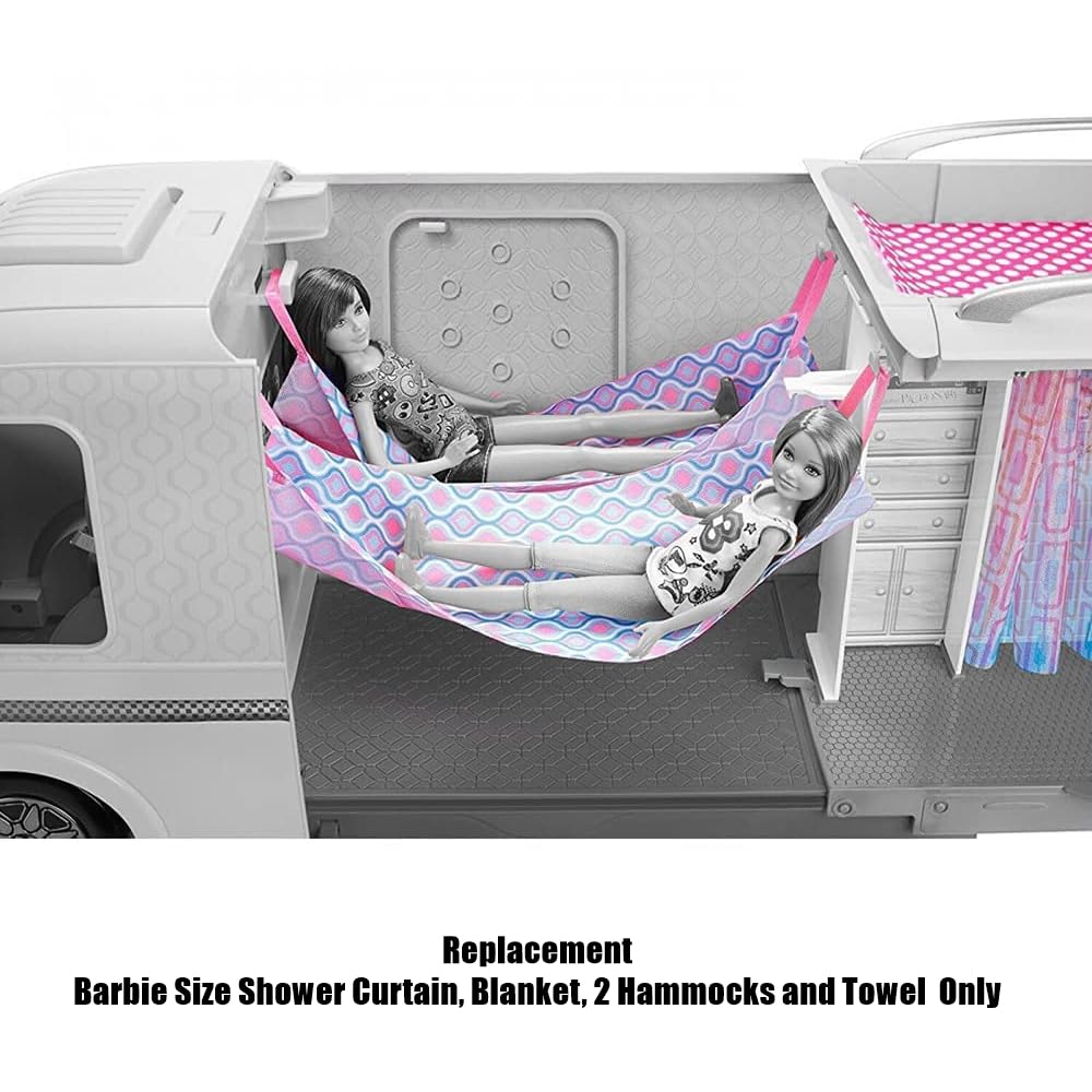 barbie camper hängematte Ersatz-Duschvorhang, Decke, 2 Hängematten und Handtuch für Barbie-Camper-Spielset – FBR34 Spielzeug Marke:Milani Download Linux Mint green Category:E Bike City / Urban_GIANT eX25  Tubeless Ready  25mm Innenweite including two pet puppies