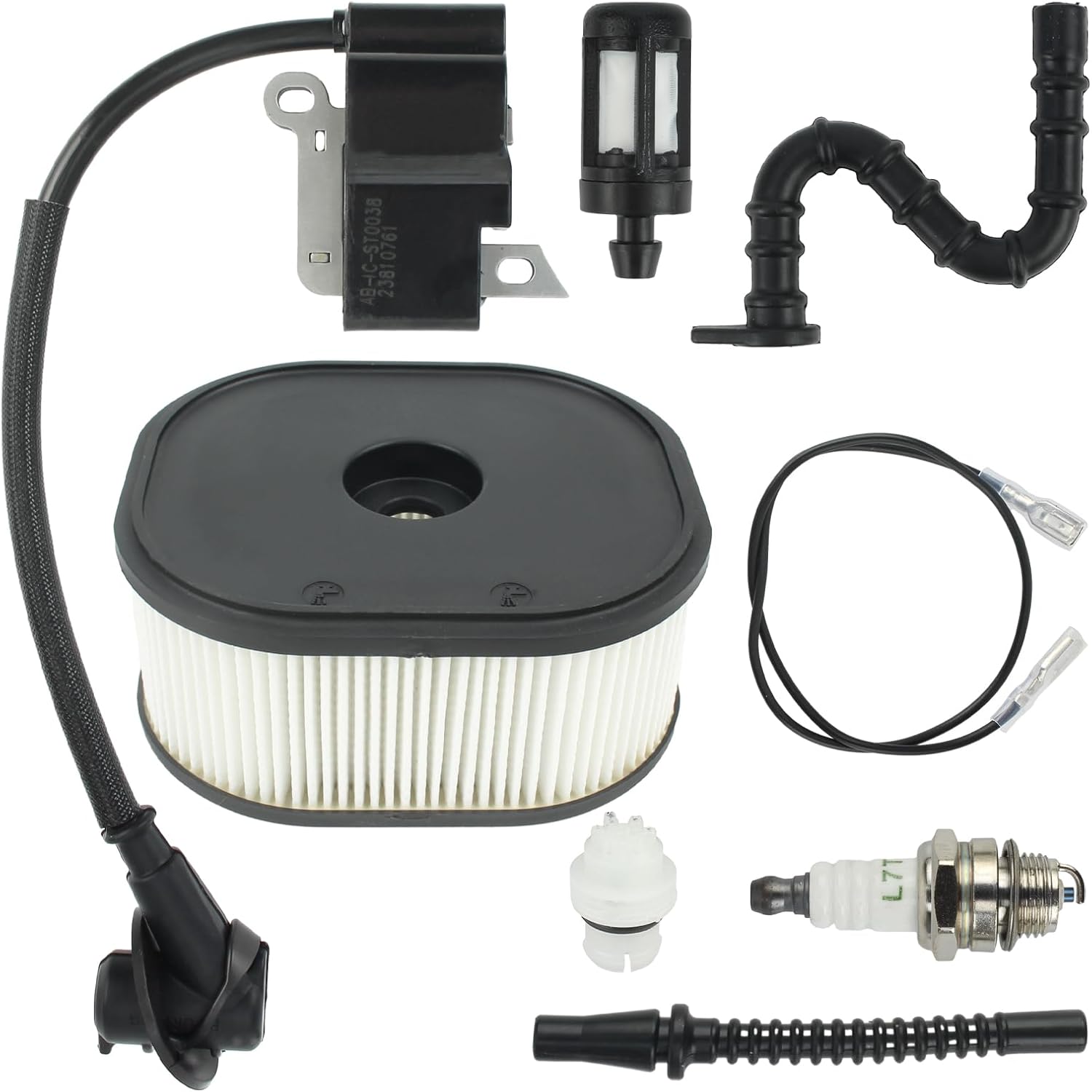 Carbhub 1144 400 1301 Ignition Coil with 11441404402 Air Filter Fit for Stihl MS661 MS 661 Chainsaw
