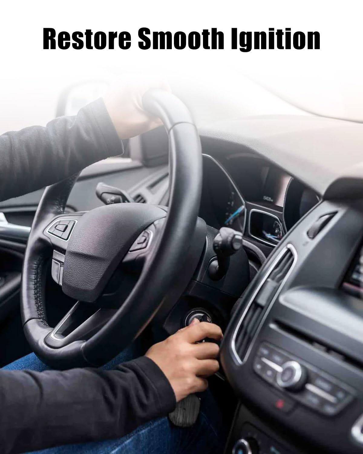 Ignition Lock Cylinder Housing Fit for Jeep Wrangler Liberty Compass Patriot Chrysler Dodge Replace 68054822AB, Restore Smooth Ignition