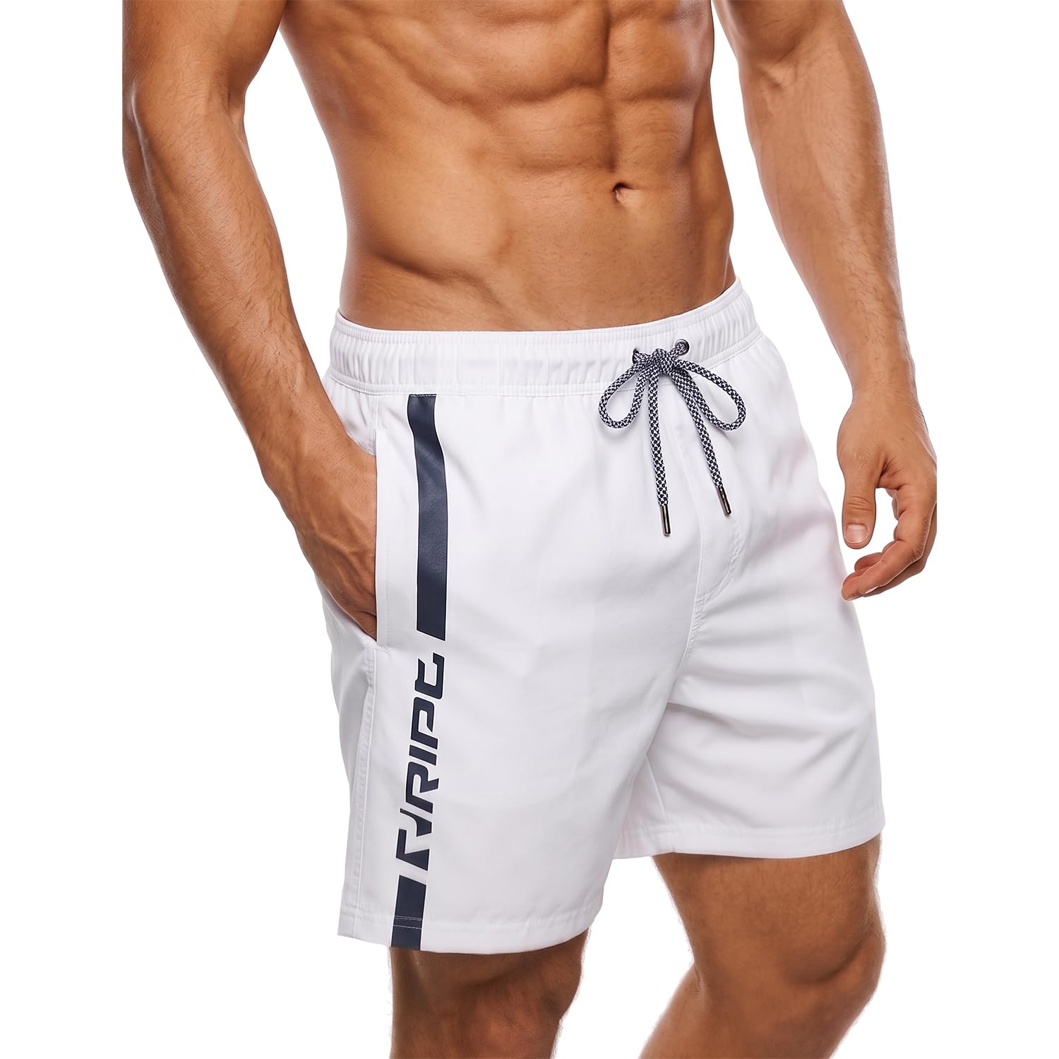 RIPT Essentials Men's Swim Shorts - White - 2XL