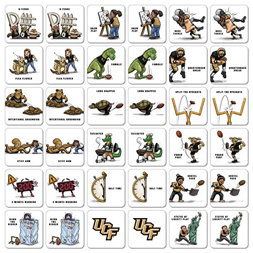 Image of YouTheFan NCAA Officially-Licensed Memory Match Game - Humorous, Team-Specific, Original Hand-Drawn Artwork, Fun for the Whole Family, for Fans Young and Old