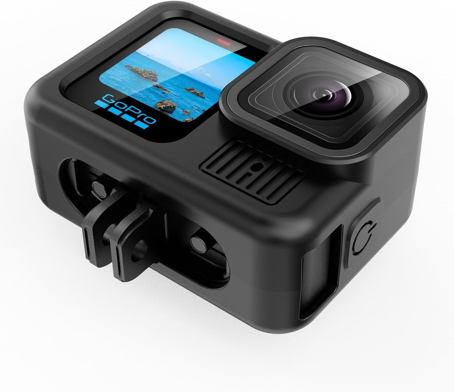 Custodia Protettiva Per GoPro Hero 13 Black – Cover In Silicone + Copriobiettivo + Cinturino + Cordino, Protezione Totale Antigraffio
