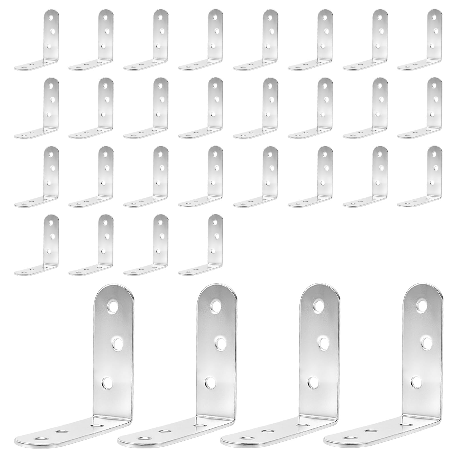 Équerres en L de 60x60mm pour la rénovation de vos étagères et meubles en bois