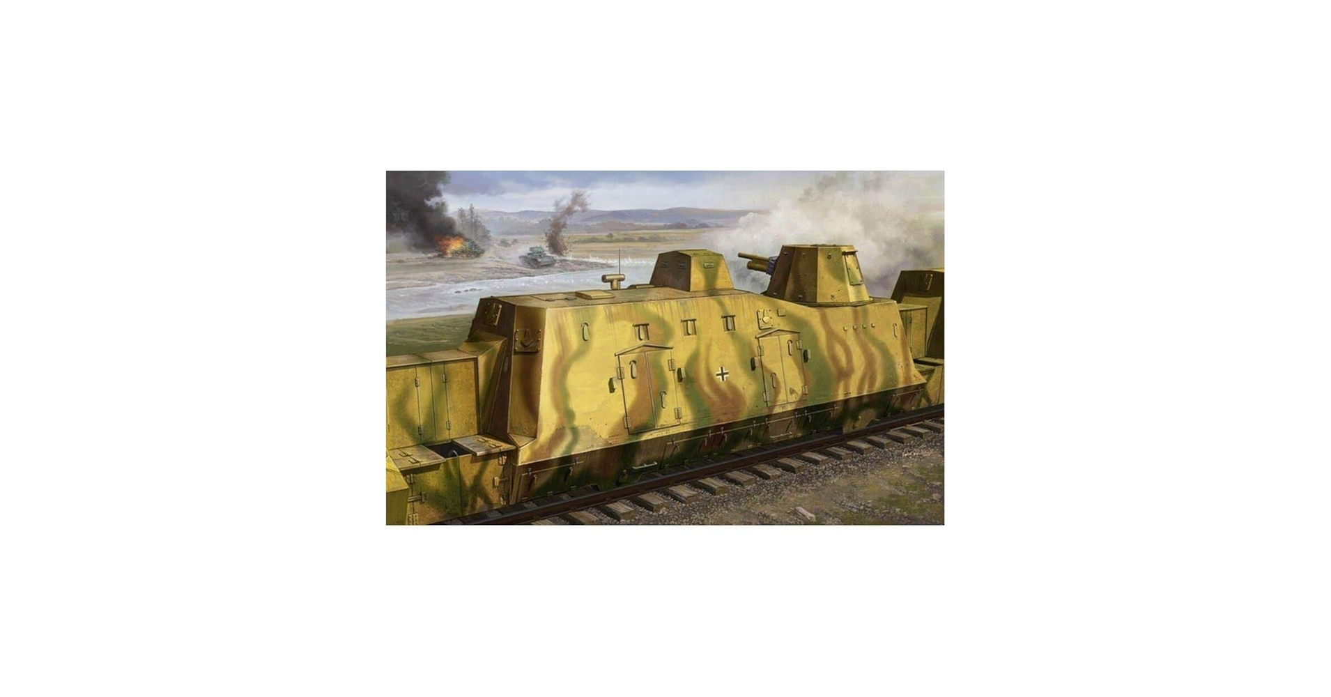 ドイツ軍　装甲列車　1/35プラモデル Amazon | トランペッター ドイツ装甲列車編成BP-42/対空砲車 1