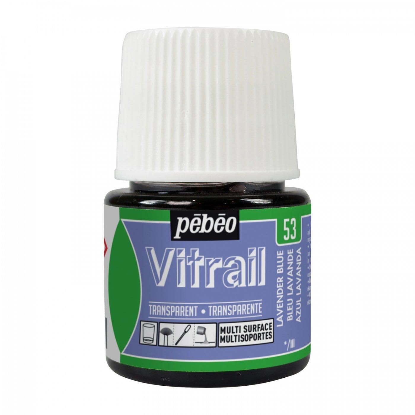 Pebeo VITRAIL Paint, Lavender Blue, 45ML