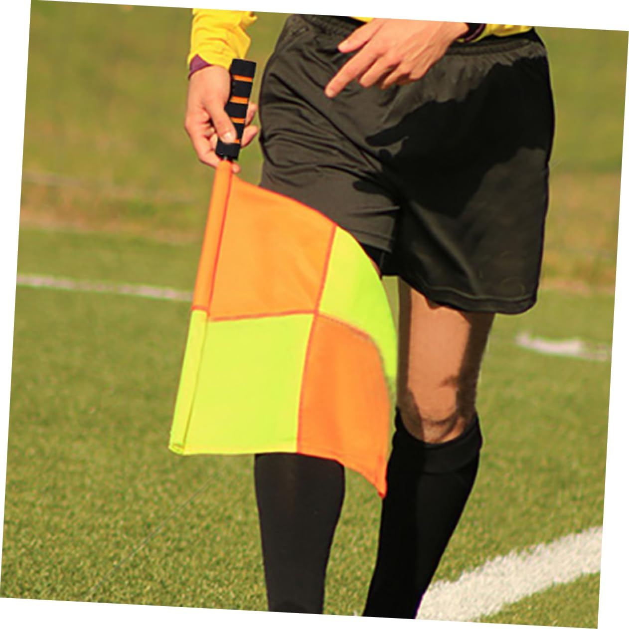 Kisangel 5 Set Bandiere Giudice Per Calcio E Hockey Accessorio Per Sportivi E Segnalazione Visibilità E Resistente Include Trasporto 2 Pezzi*5