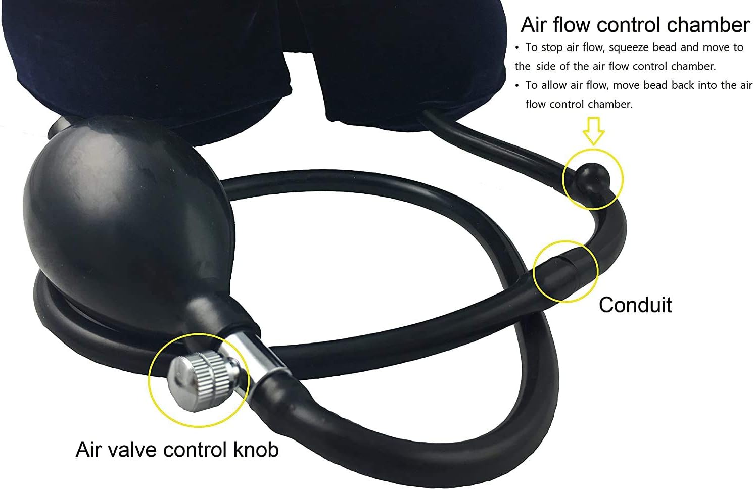 Cervical Neck Traction Device Inflatable with Adjustable Collar for Neck Relief : Health & Household