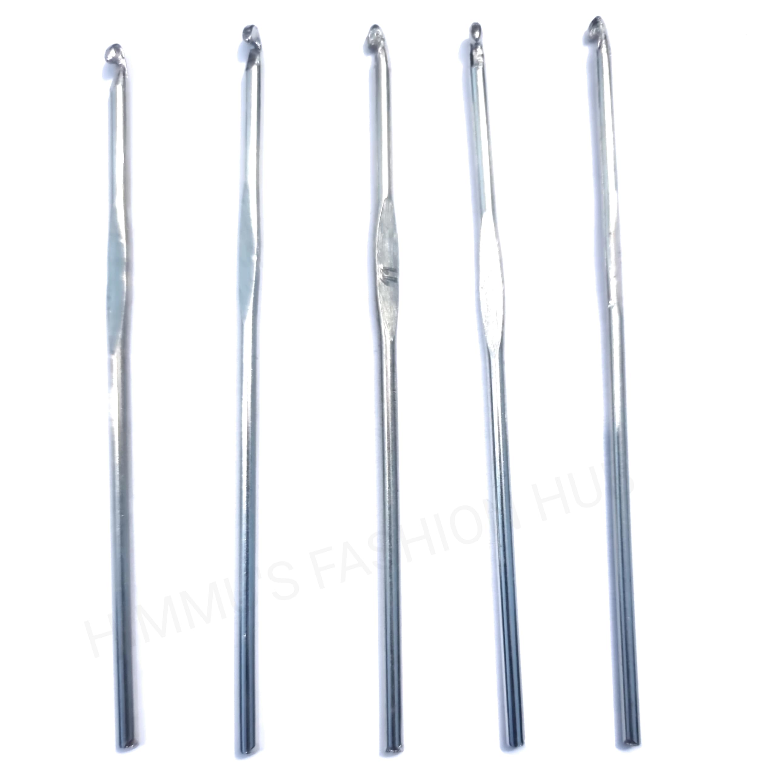 HIMMU'S FASHION HUB Stainless Steel 9,10,11,12,13 No Crochet Hooks (kiroshiya) Knitting Needles for Sewing Craft Woolen Cloth (Pack of 5) (13 CM Long)-image-23