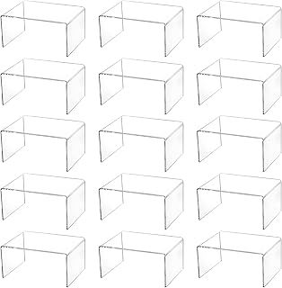 Hedume 16 Pack Clear Acrylic Display Risers, 4.4