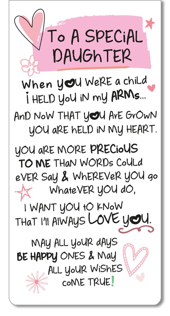 Wpl White Inspired Words Magnetic Bookmark - To A Special Daughter