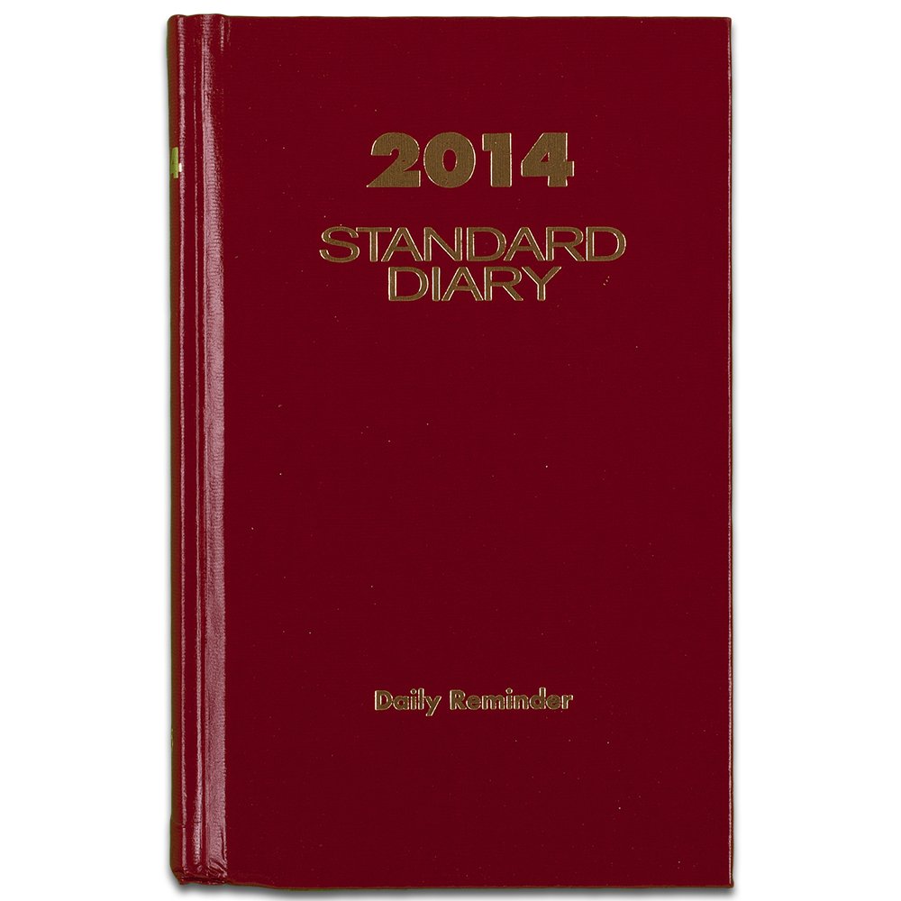 AT-A-GLANCE 2014 Standard Diary Daily Reminder, Red, 4.48 x 6.93 x 1.06 Inches (SD385-13)
