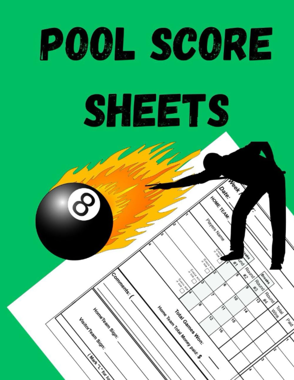 Pool Score Sheets