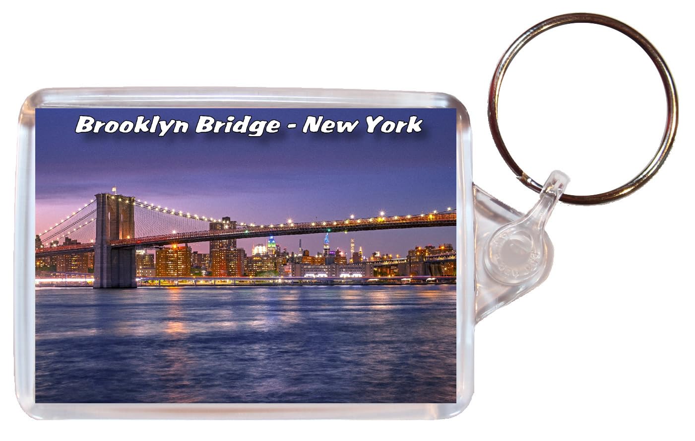 Brooklyn Bridge - New York - USA - Double Sided Keyring BBSKTT239