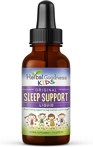 Extracto líquido de apoyo para el sueño para niños apoyo natural para el sueño, relajación y descanso, salud intestinal, vegano, manzanilla, hoja de