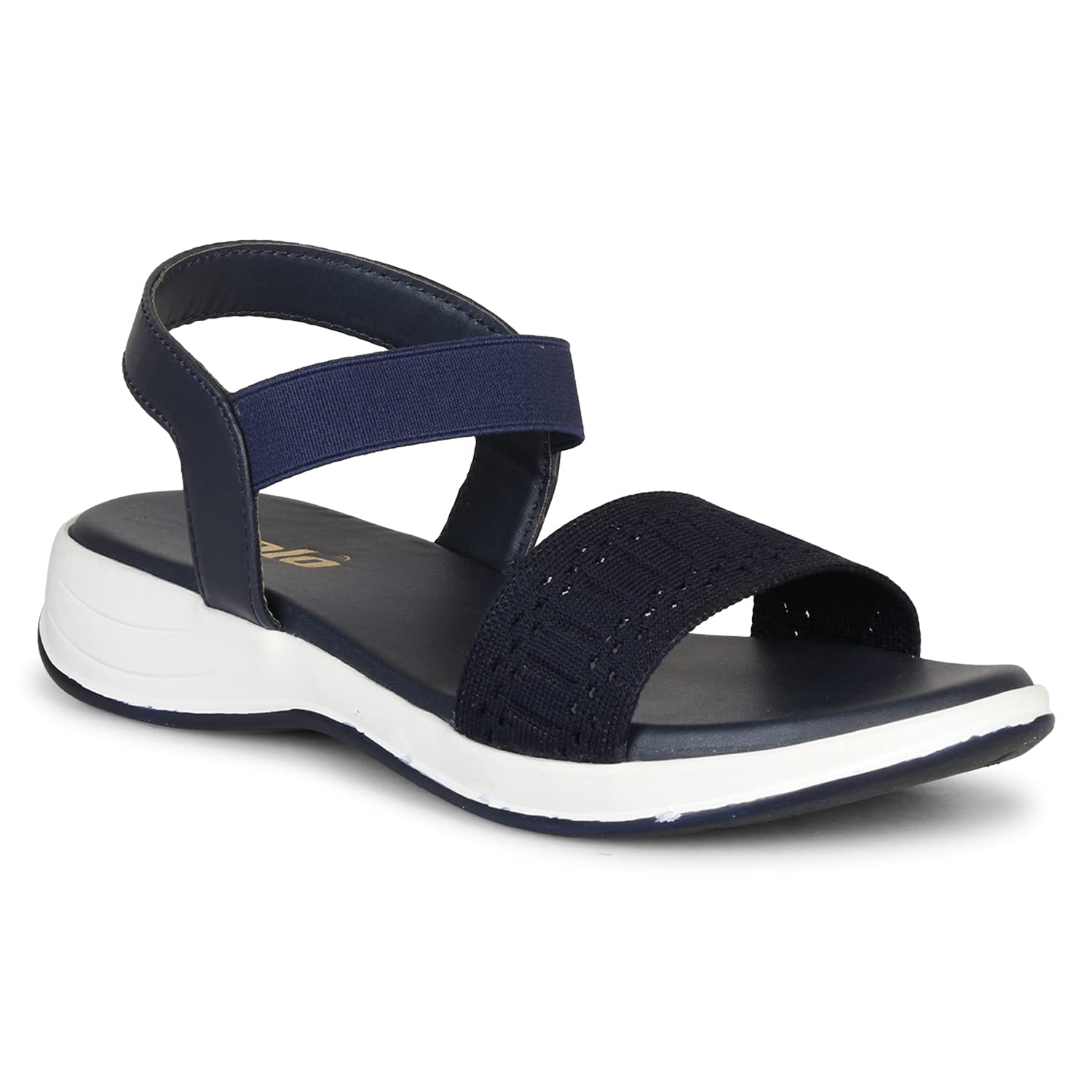 Colo Flat Sandal For Womens And Girls C-4 Navy Blue Size 4 UK (B09H4DYXQR) Amazon Price History, Amazon Price Tracker