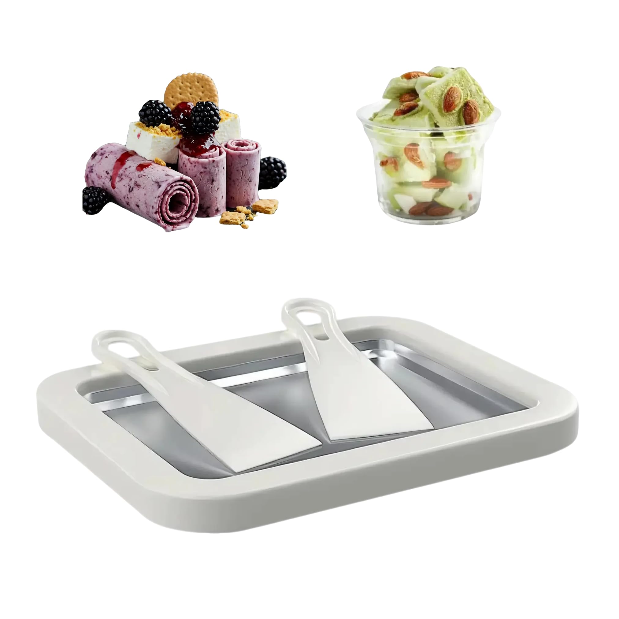 Ice Cream Roll Maker Rolled Ice Cream Machine Sweet Spot Pan Instant Cold Plate Ideal for Making Rolled