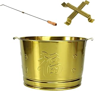 Waste incinerator,Stainless Steel Outdoor Burn Barrel - Waste Incinerator for Paper & Leaf Trash, Fire Pit with Anti-Scalding Handle, Durable & Efficient Waste Disposal Solution
