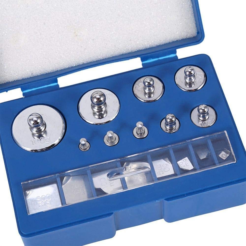 Set Pesi Di Calibrazione - 17 Pezzi Da 10mg A 100g Con Pinzetta Per Bilance Di Precisione