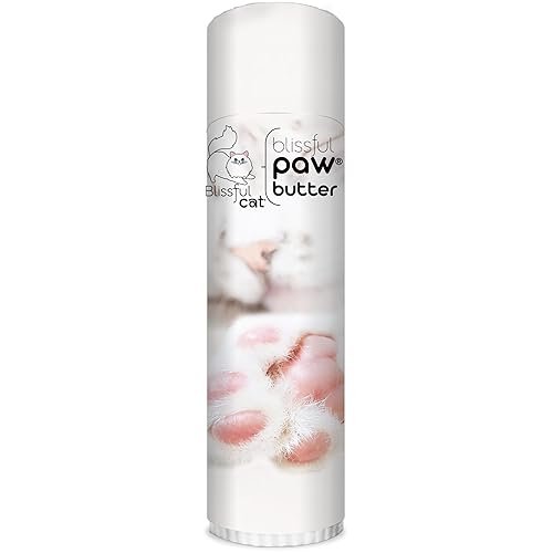 The Blissful Cat Paw Butter, Moisturizer for Dry Paw Pads, Softens and Protects a Rough Paw, Versatile, Lick-Safe Cat Paw Balm, 0.50 oz. - 0.5 Ounce (Pack of 1)