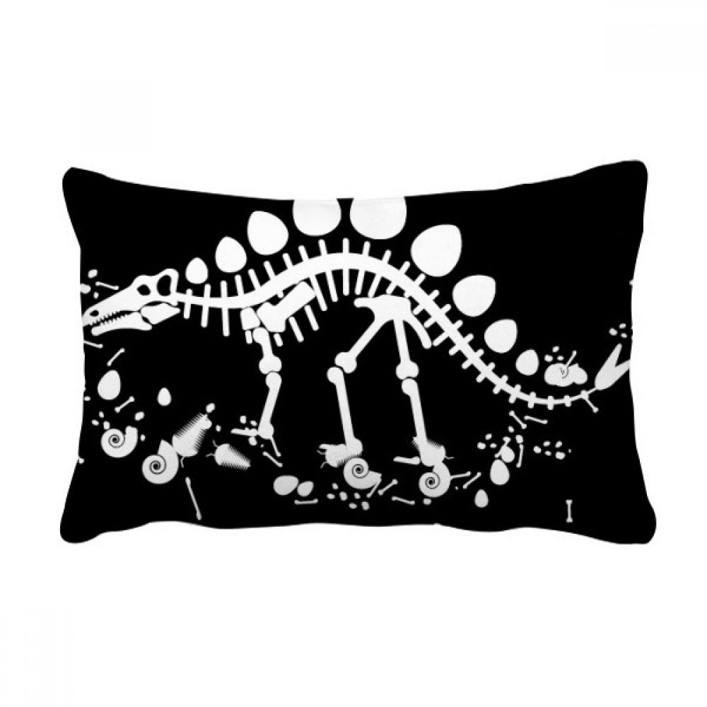 Coussin stégosaure multicolore 16x24 pouces, idée cadeau déco originale
