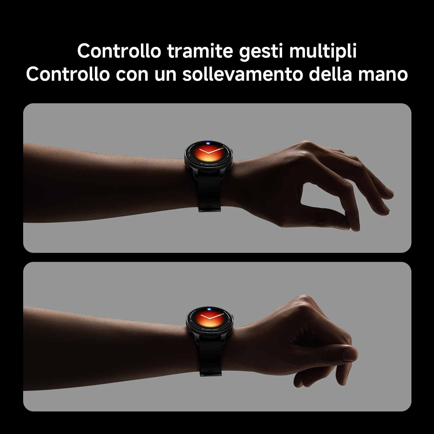 XIAOMI Watch 5 Smartwatch 47mm, Google Wear OS, AI, Batteria 6gg, Nero | Display Zaffiro 1,54'', 78% rapporto schermo, tracker fitness GPS, controllo salute 60s, 150+ sport, controllo gesti