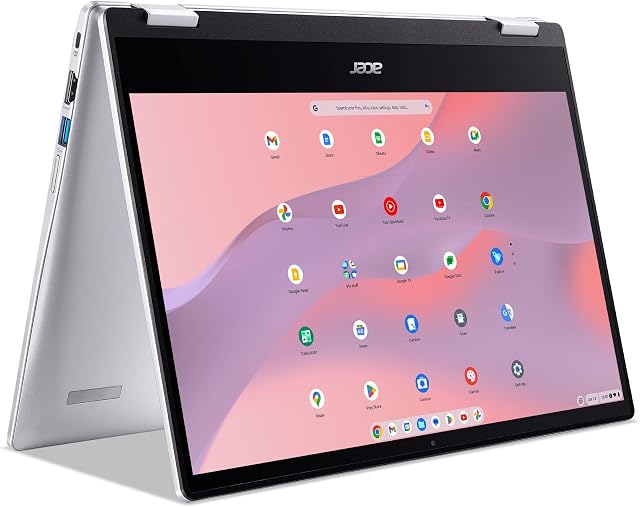 Acer Chromebook Spin 314 Convertible Laptop | Intel Pentium Silver N6000 | 14" HD Corning Gorilla Glass Touch Display | 4GB LPDDR4X | 128GB eMMC | Intel Wi-Fi 6 AX201 | Chrome OS | CP314-1H-P9G7