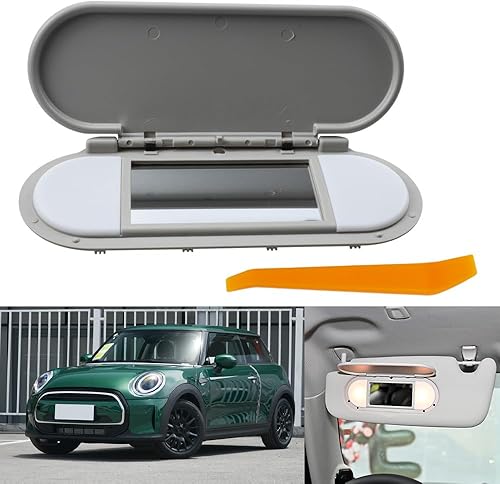 RLB-HILON Espejo iluminado con visera solar, espejo de maquillaje compatible con Mini Cooper Cooper S Clubman Hatchback Countryman F55 F56 2015 2016