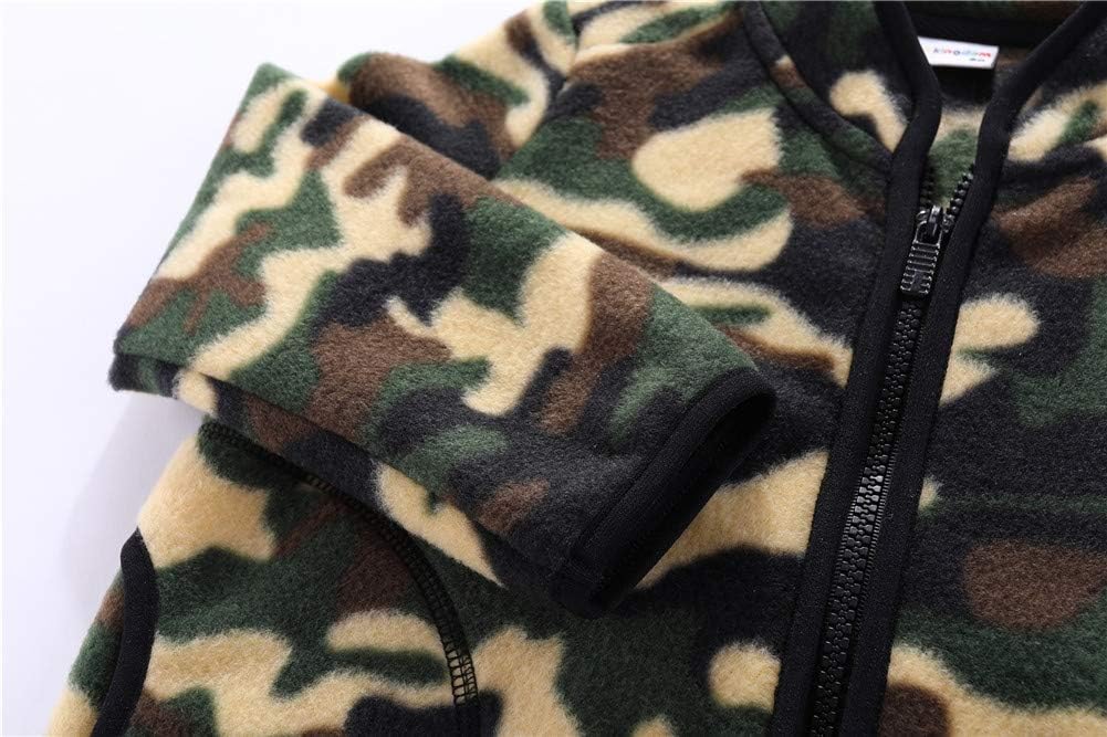 Mud Kingdom Unisex Kids Fleece Jacket Printing Zip Up - Image 6