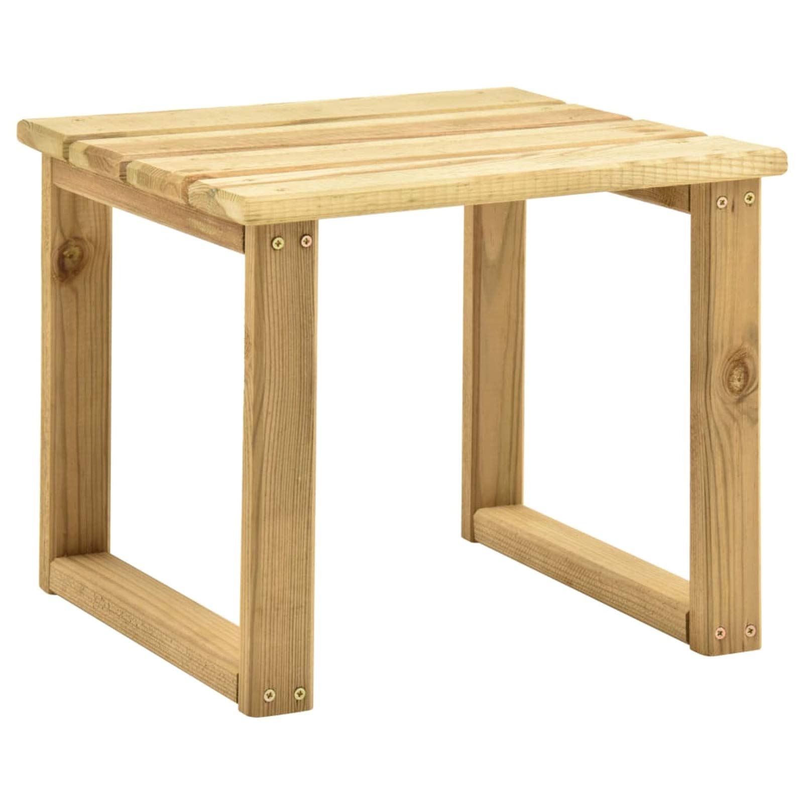 Tavolo per Lettino Prendisole 30x30x26 cm in Pino Impregnato,Mobili,Mobili da Giardino,Tavoli da giardino-315394