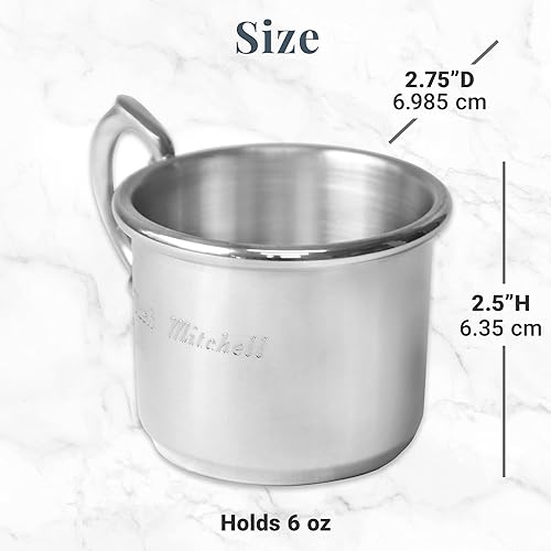 Miniatura 8 de Let's Make Memories Vaso de estaño personalizado para bebé, regalo para recién nacido, reliquia, nuevos padres